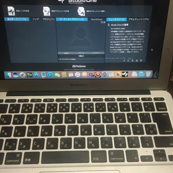 macbook air11インチ mid2012 音楽ソフトやOffice付