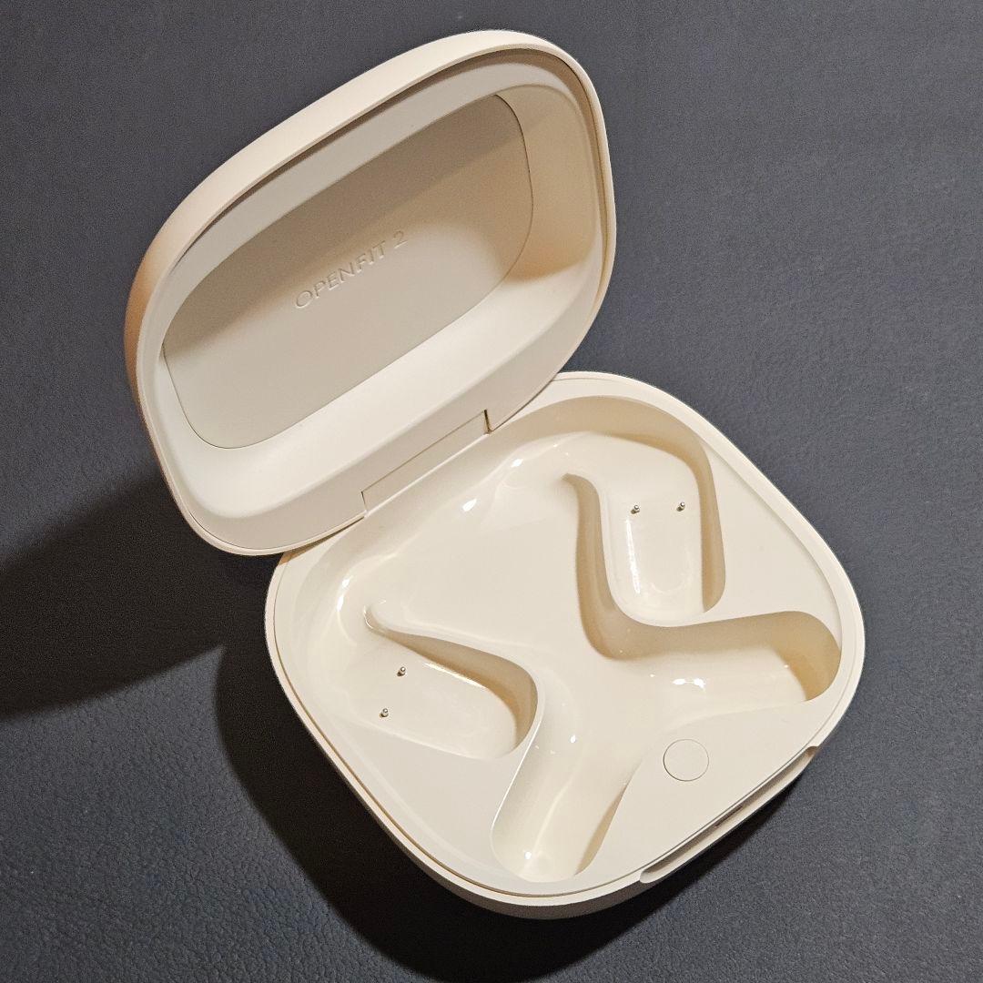 Shokz OpenFit 2 充電ケース ホワイト系 動作確認済