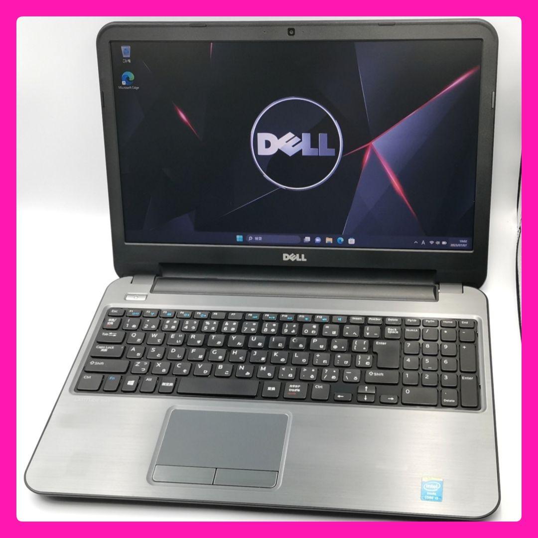 最新鋭 Windows11 ノートパソコン DELL Office カメラ搭載！