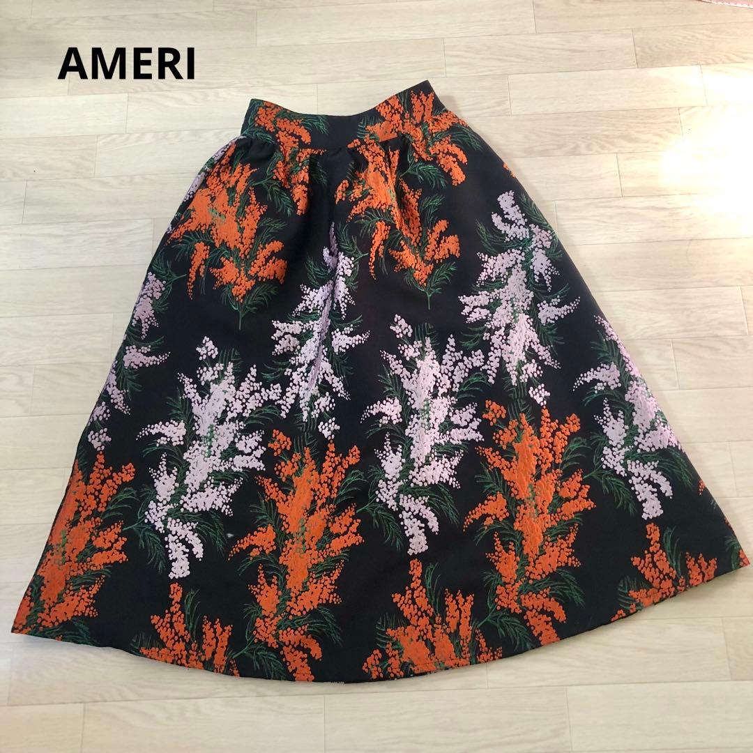 アメリAMERI WISTERIA JACQUARD FLARE SKIRT