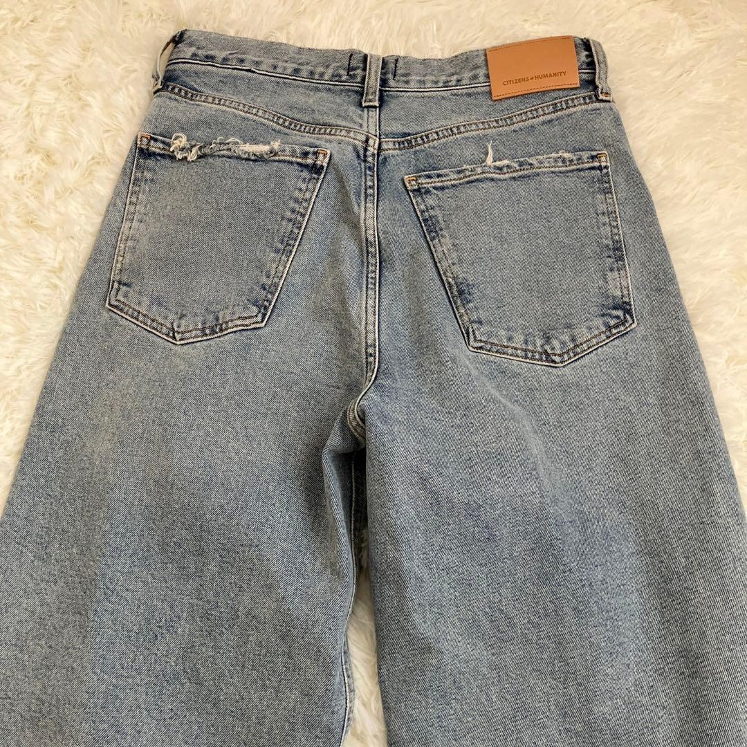 CITIZENS OF HUMANITY デニム 27 ワイドバギー ダメージ