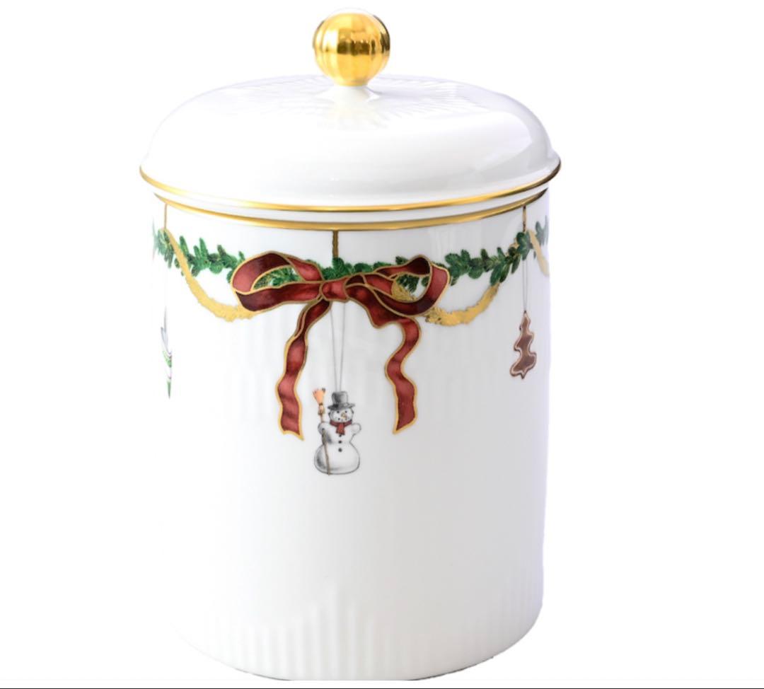 ロイヤルコペンハーゲン クッキージャー スターフルーテッド クリスマス