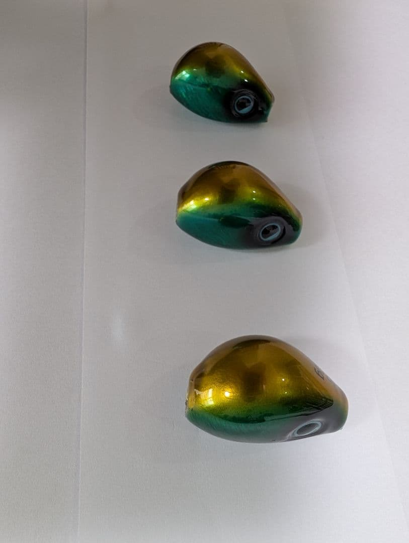 なみだまTG 3個セット タングステン グリーンゴールド ケイムラコーティング