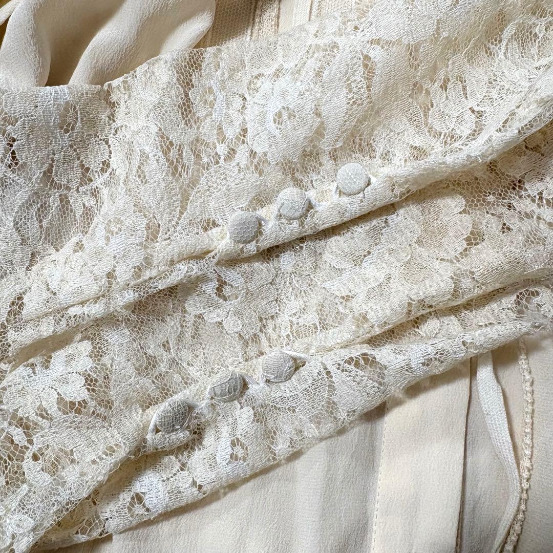 ヴェロニクブランキーノ ブラウス レース トップス アイボリー