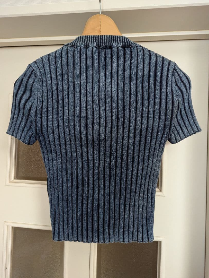 DIESEL 未使用美品 グレン期 メタルプレートリブトップス