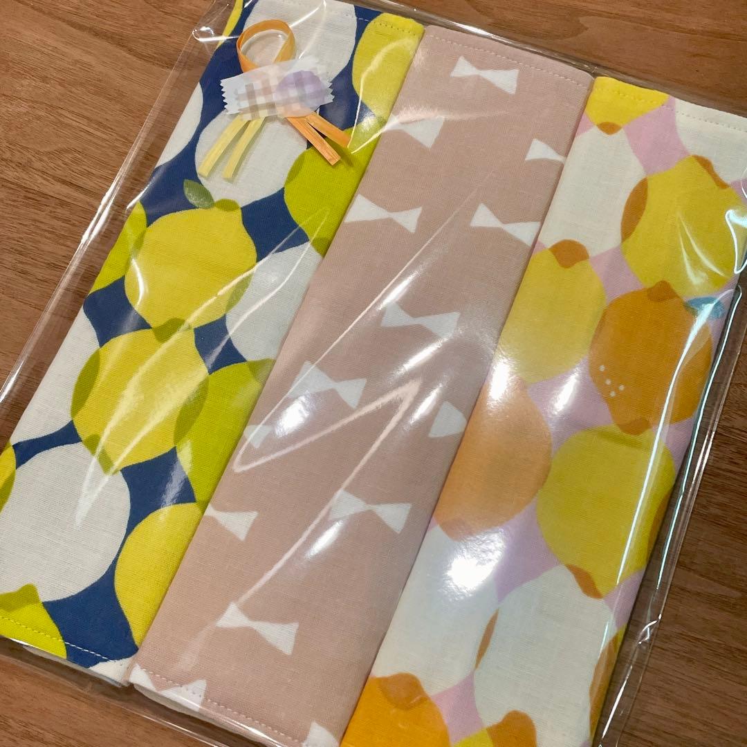 ガーゼハンカチ 25×25cm 15セット 45枚　ラッピング同封