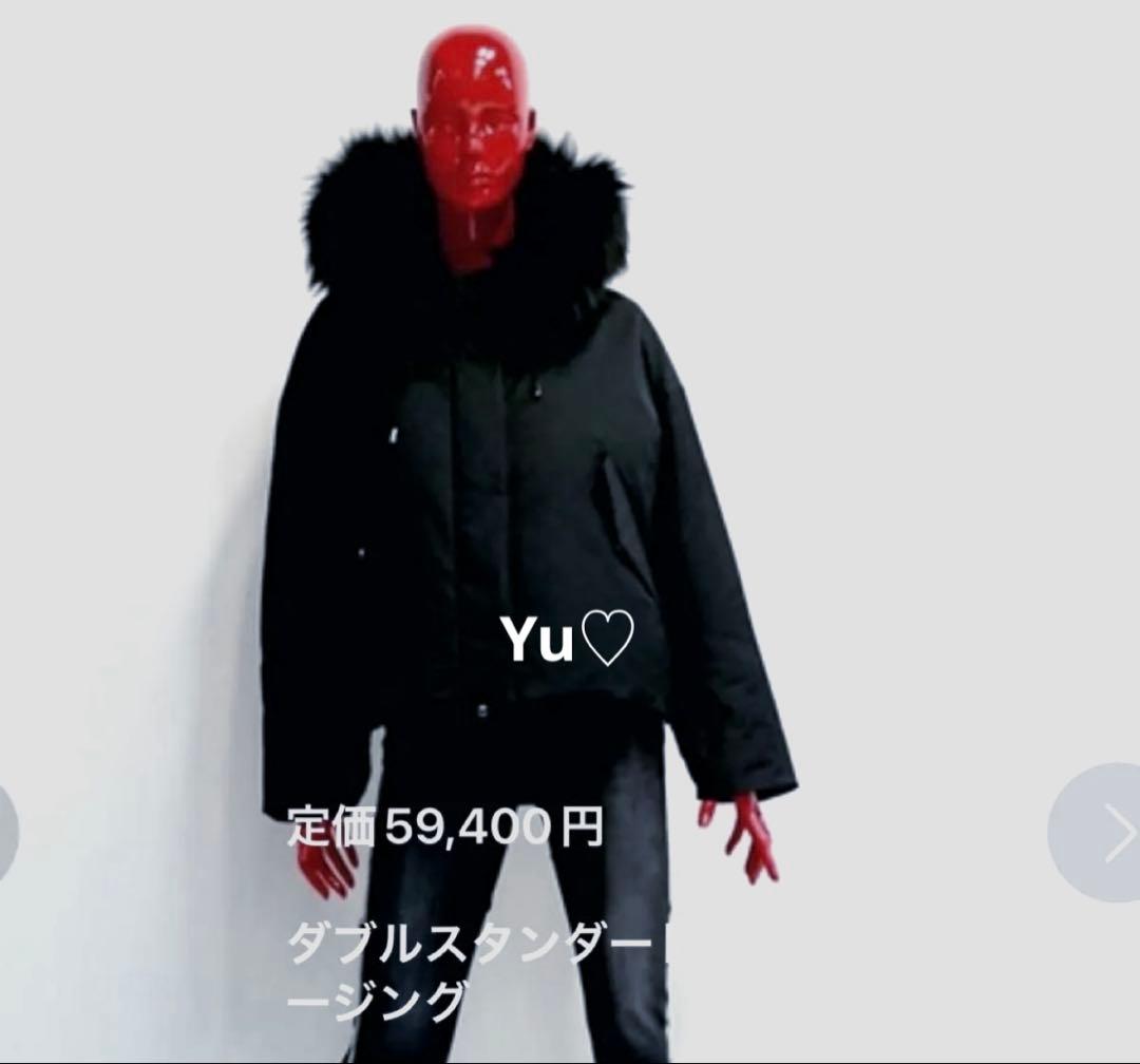 定価59,400円ダブルスタンダードクロージングポリエステルタフタダウンコート