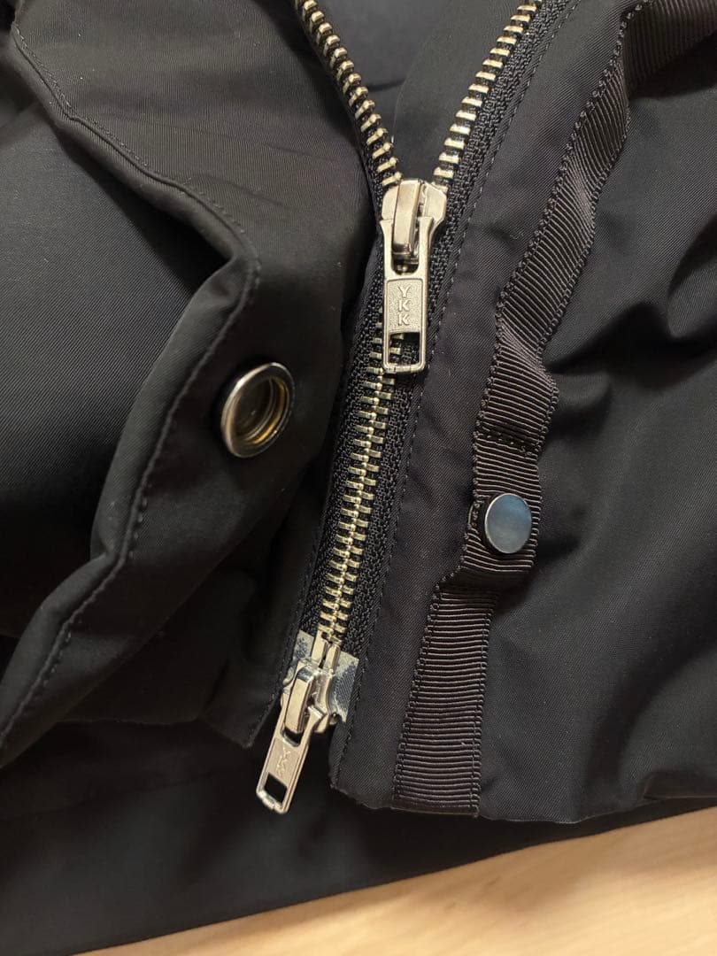 定価59,400円ダブルスタンダードクロージングポリエステルタフタダウンコート