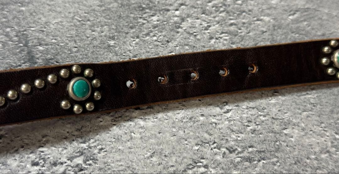 HTC ブレスレット ナロー ターコイズ ダークブラウン 0.75