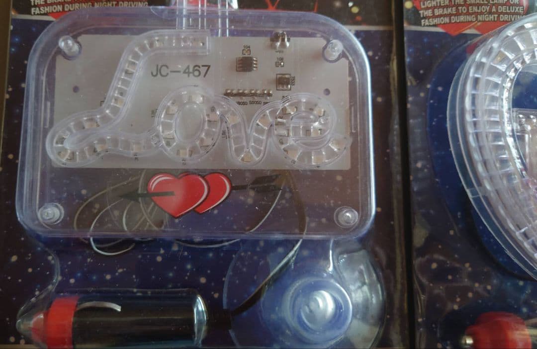 ラブ灯セット クリアー 旧車 街道レーサー デコトラ カスタムカー ドリフト