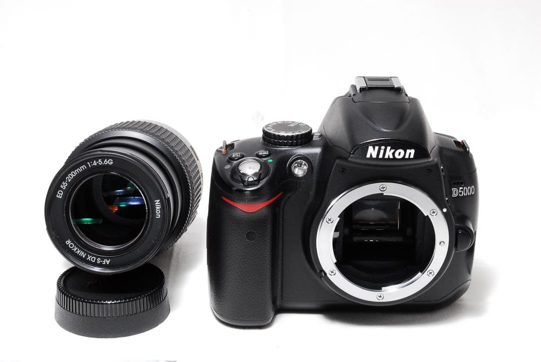 自撮り Nikon D5000 デジタル一眼レフ スマホ転送OK