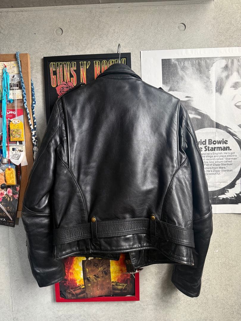 ✨希少✨ VANSON ダブル ライダース 40 TALONジップ ブラック