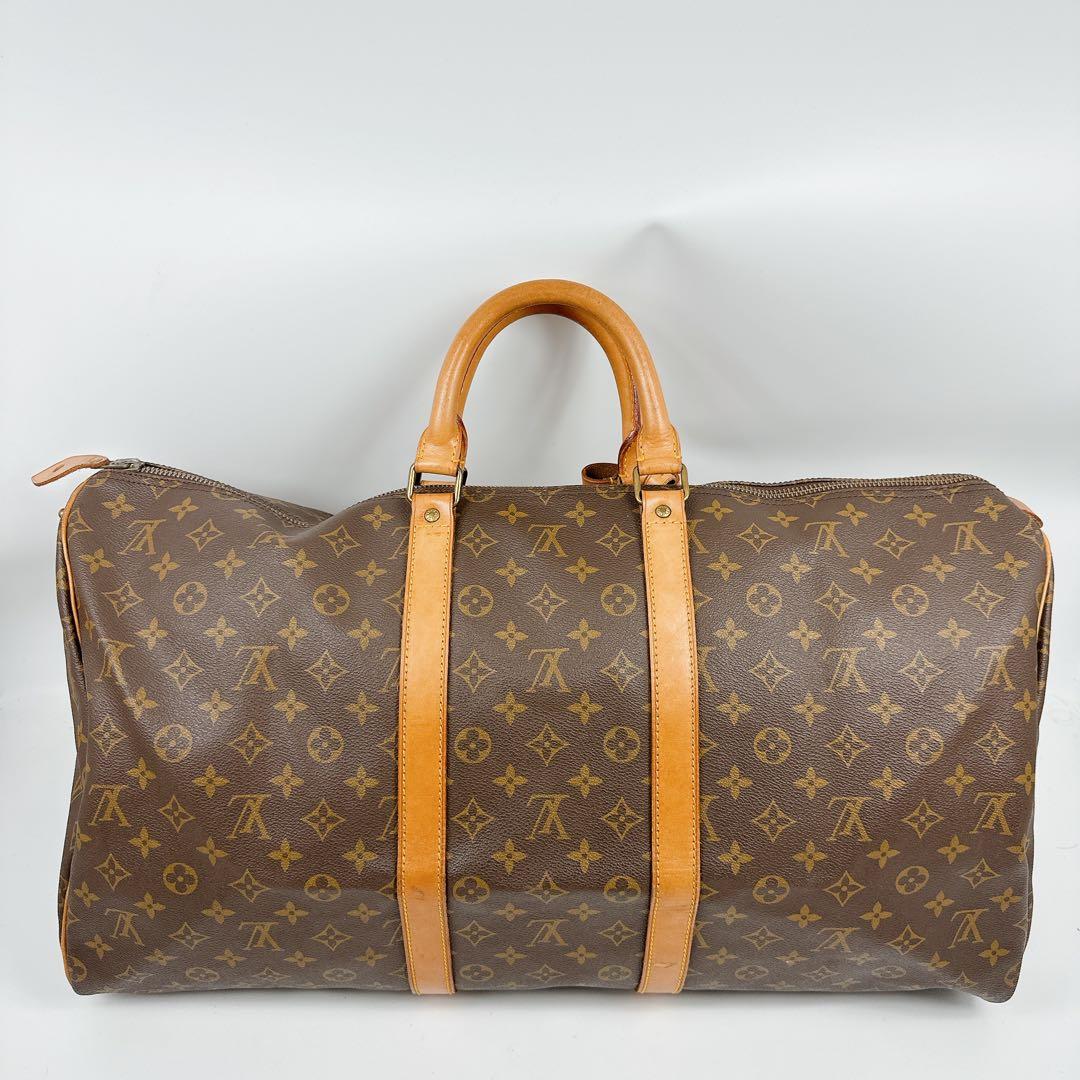 ルイヴィトン　モノグラム　ボストンバッグ　キーポル55 羽根付