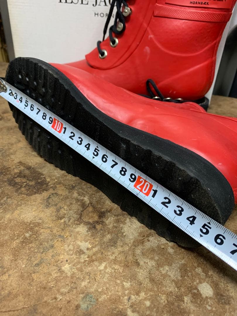 未使用 イルセヤコブセン デンマーク レインブーツ モコモコ レインシューズ