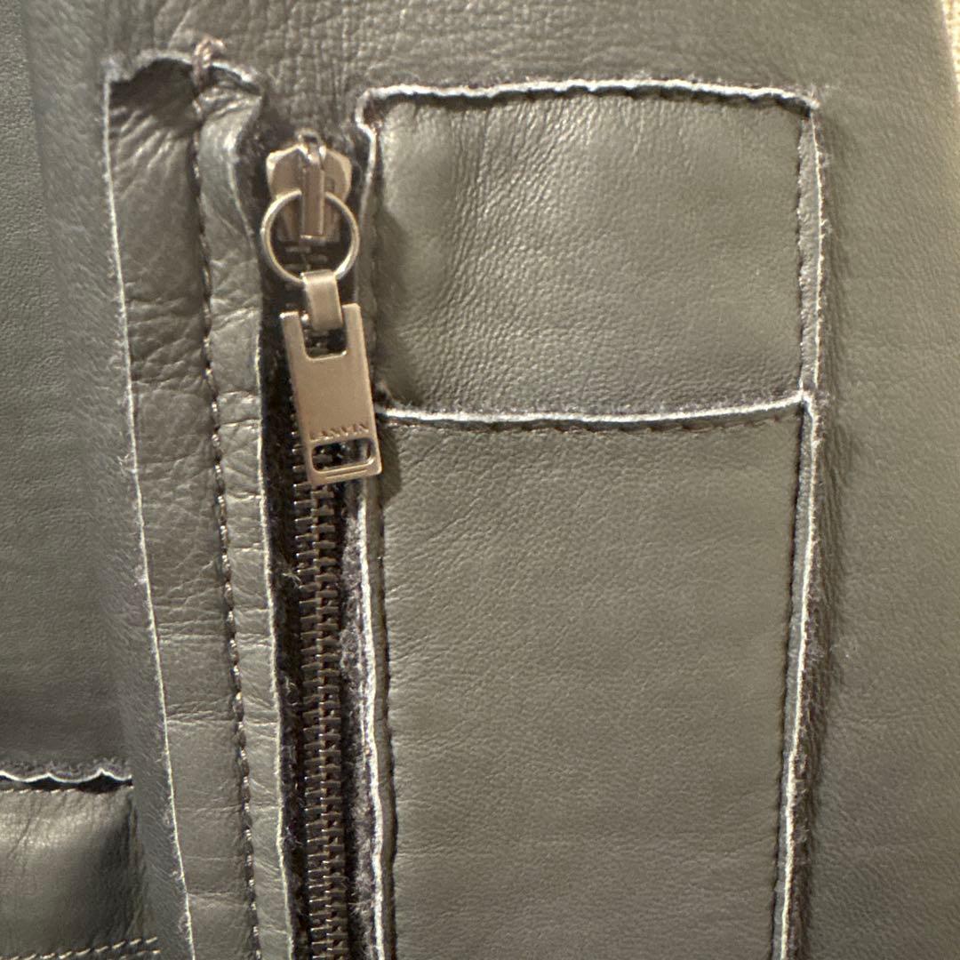 【ルカ期】LANVIN ランバン レザージャケット　アーカイブ2011AW