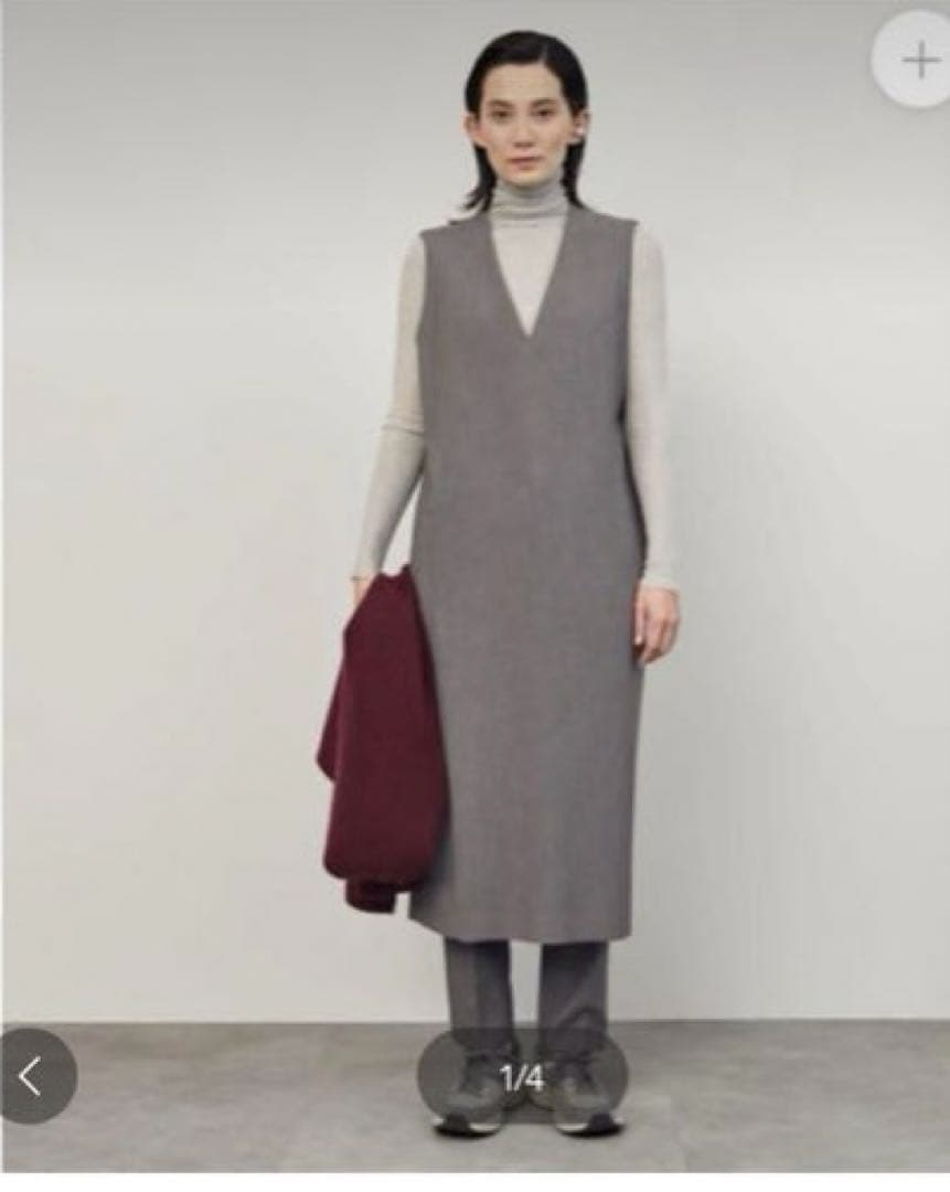 SOÈJU ソージュ　ウールライク　ジャンパースカート　ワンピース