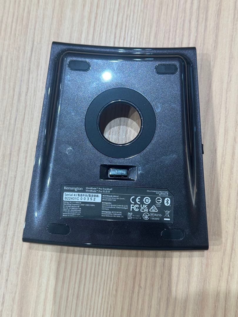 Kensington トラックボール本体 ブラック