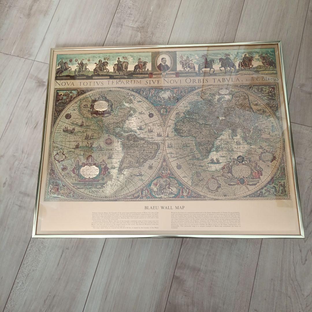 BLAEU WALL MAP アンティーク 世界地図