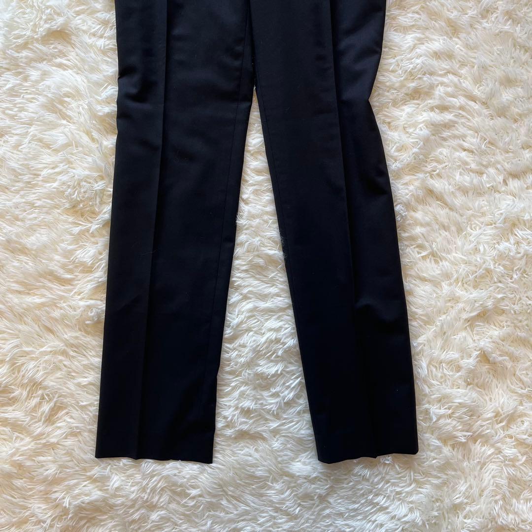 美品　グリーンレーベルリラクシング　黒　ビジネススーツ パンツスーツ上下40