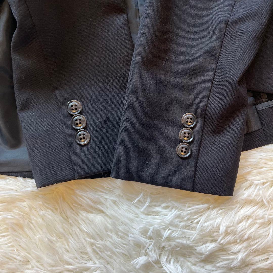 美品　グリーンレーベルリラクシング　黒　ビジネススーツ パンツスーツ上下40