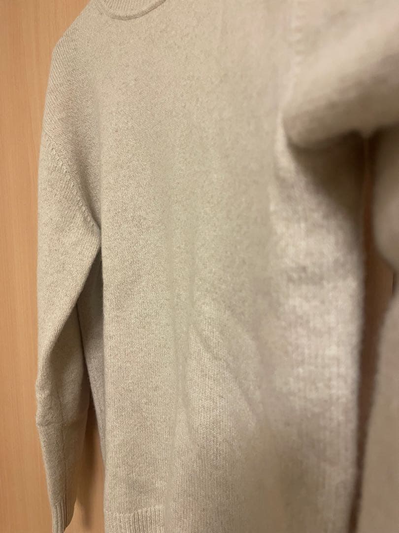 【2026SS セオリーリュクス】フードストール付きニット　カシミヤ混 M38