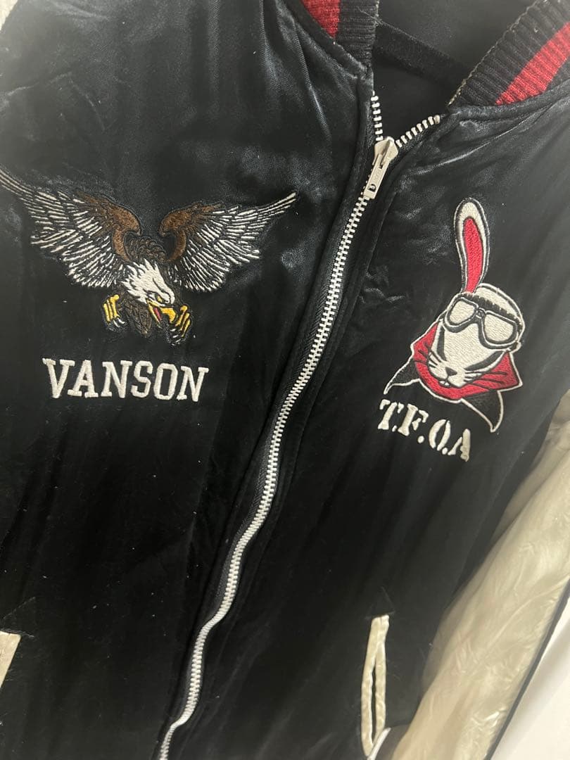 【VANSON】 【T.F.O.A】リバーシブル コラボスカジャン