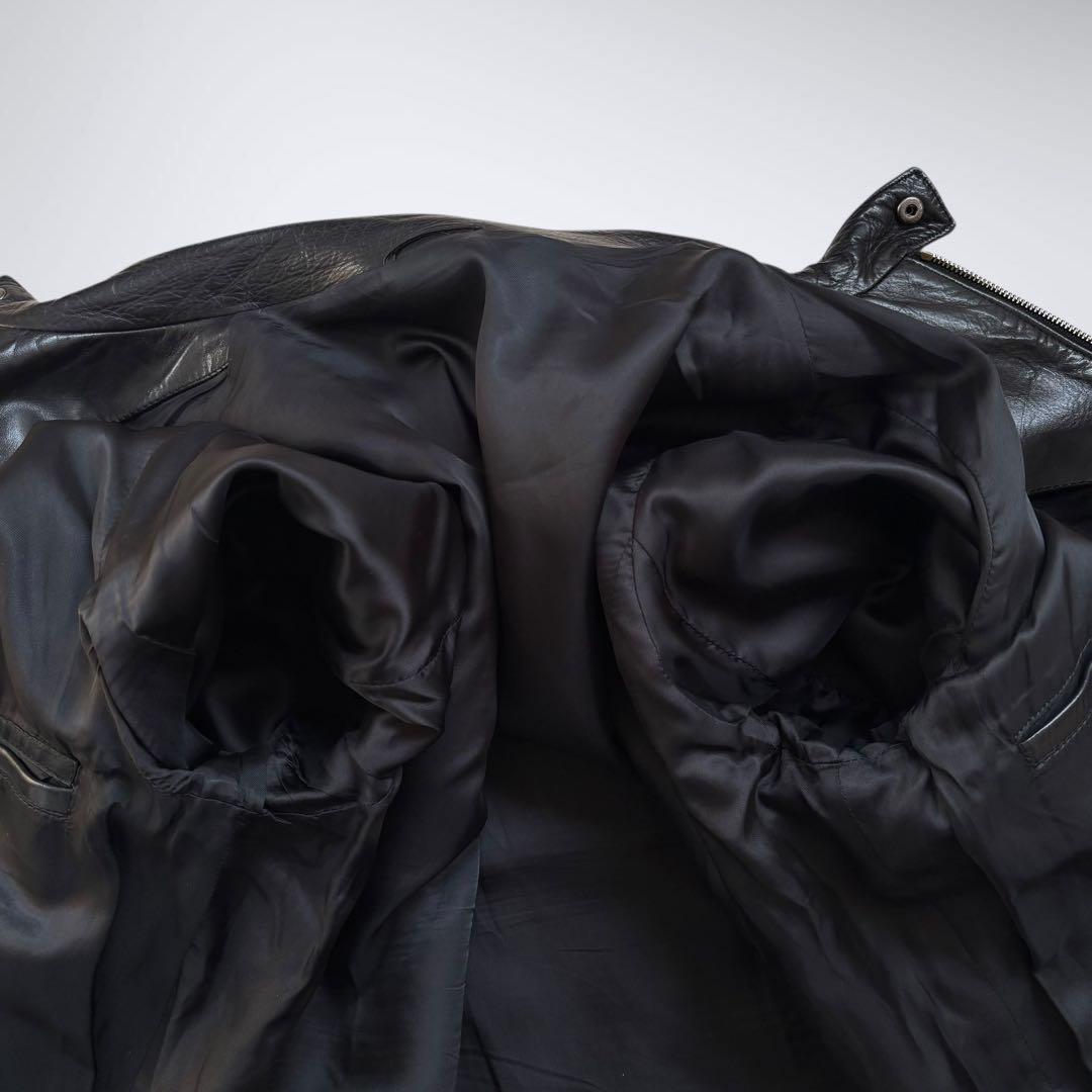 伊製希少giulianoFujiwaraホースハイド48馬革LAMPOアーカイブ