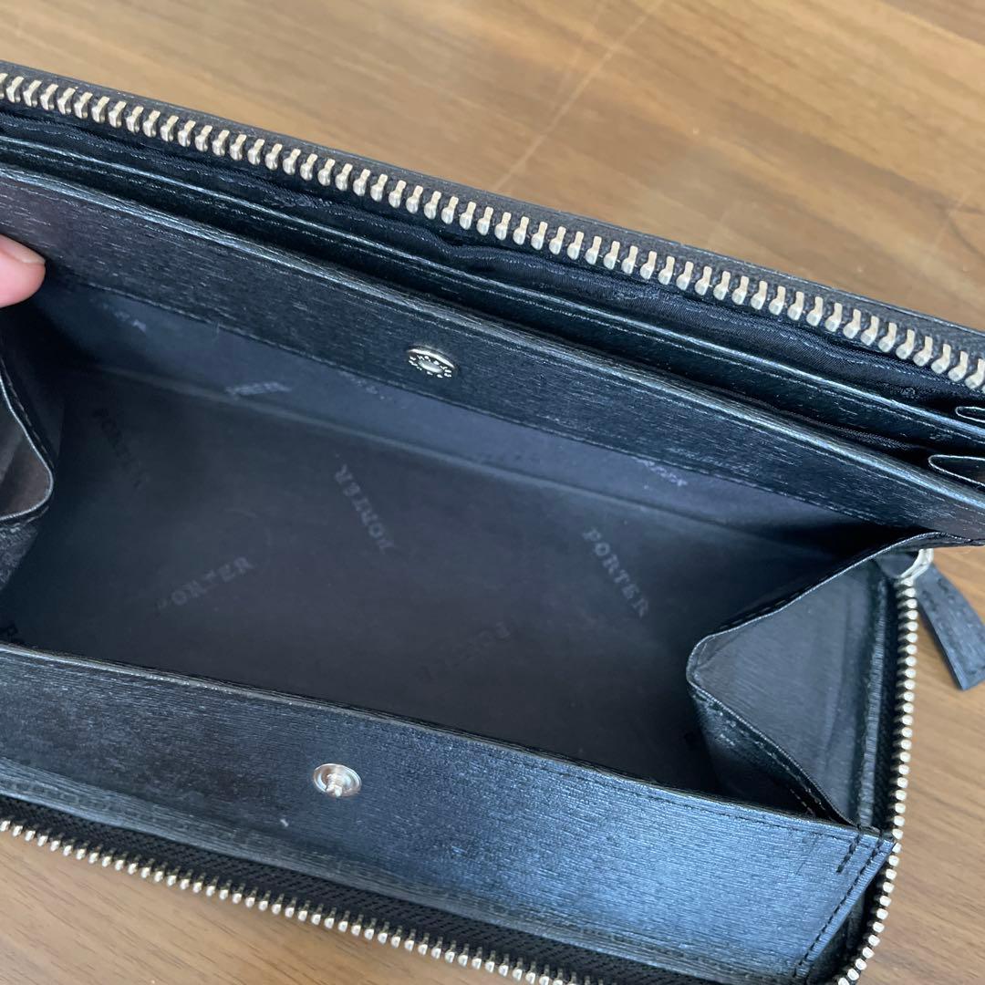 ポーター　長財布　カレント　ラウンドファスナー