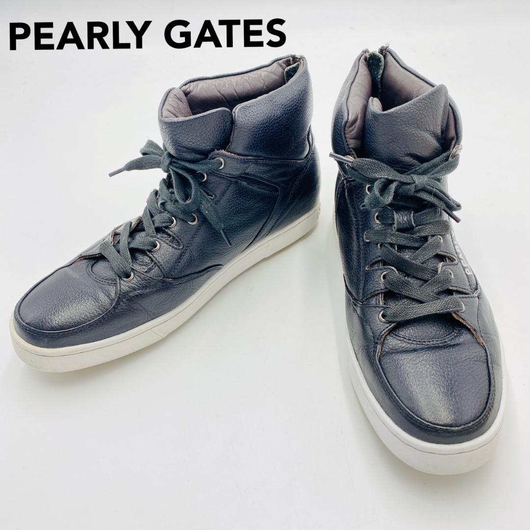 PEARLY GATES ゴルフシューズ ハイカット レースアップ バックジップ