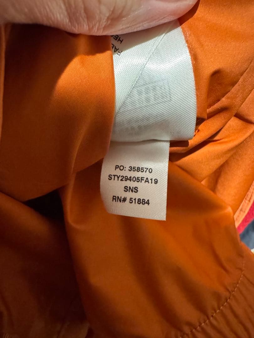 patagonia  jacket GORE-TEXオレンジ フード付