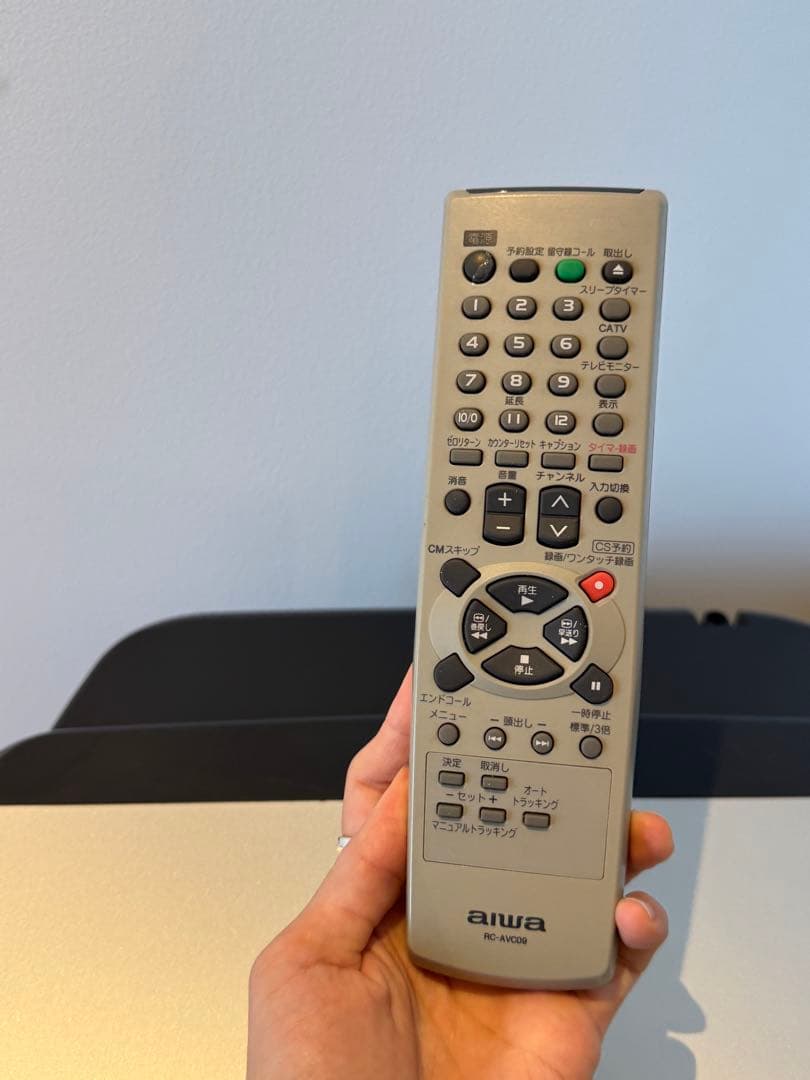 【レア】aiwa ブラウン管テレビ・テレビデオ本体とリモコンセット14インチ