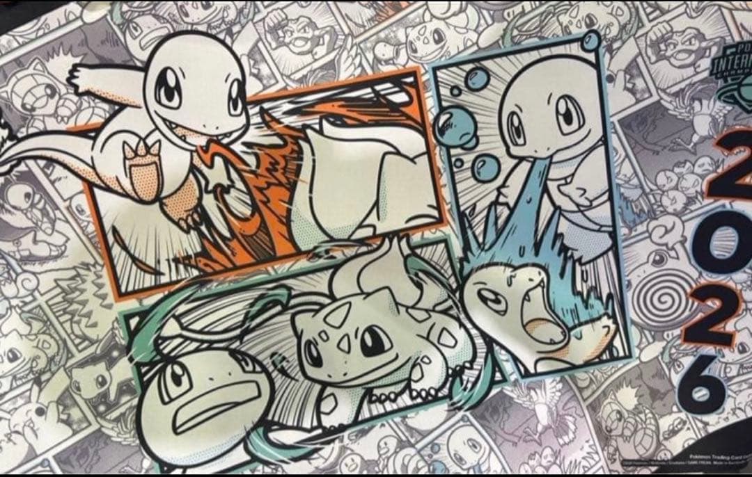 【海外公式】EUICポケモンセンター限定 プレイマット 御三家