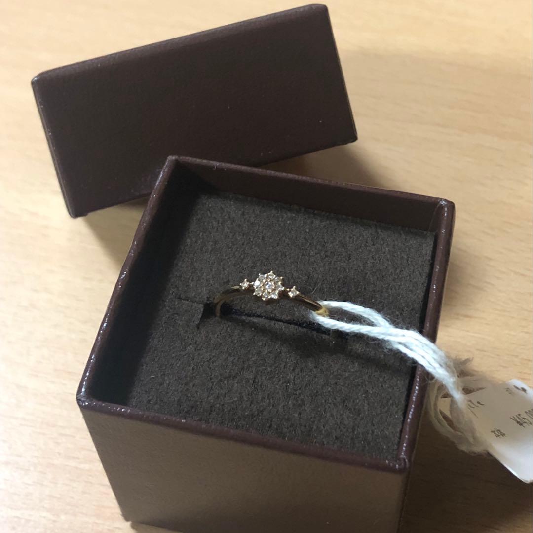 agete　アガット　K18　リング　7号　新品未使用