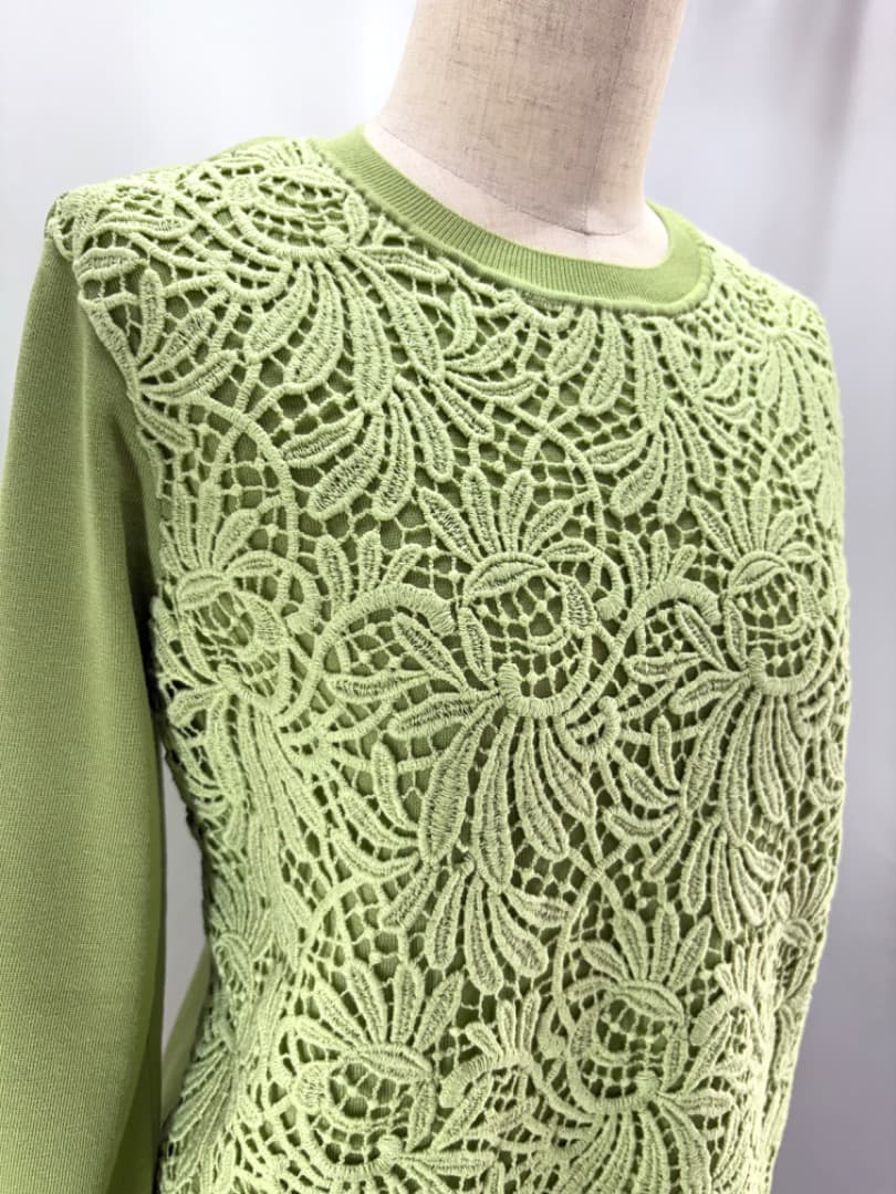 新品カタログ掲載ピノーレPINORE・ニット9ケミカルレース¥53.900