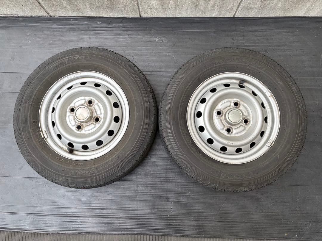 軽バン軽トラ ジャンク ミニキャブTOYO 145R12 6PR ２本送料込み⛰️