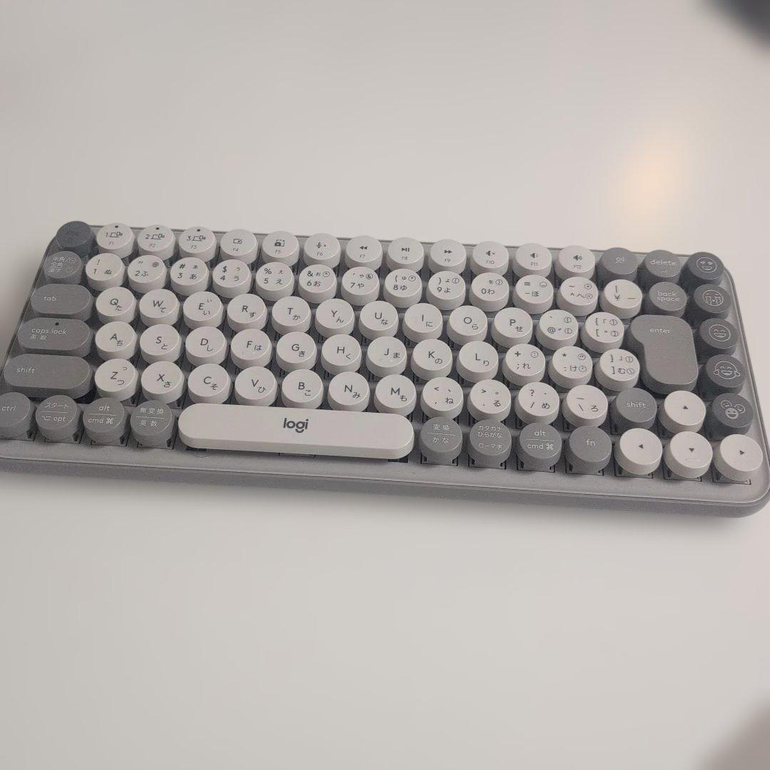 ロジクール　POP KEYS メカニカルキーボード　茶軸　グレージュ