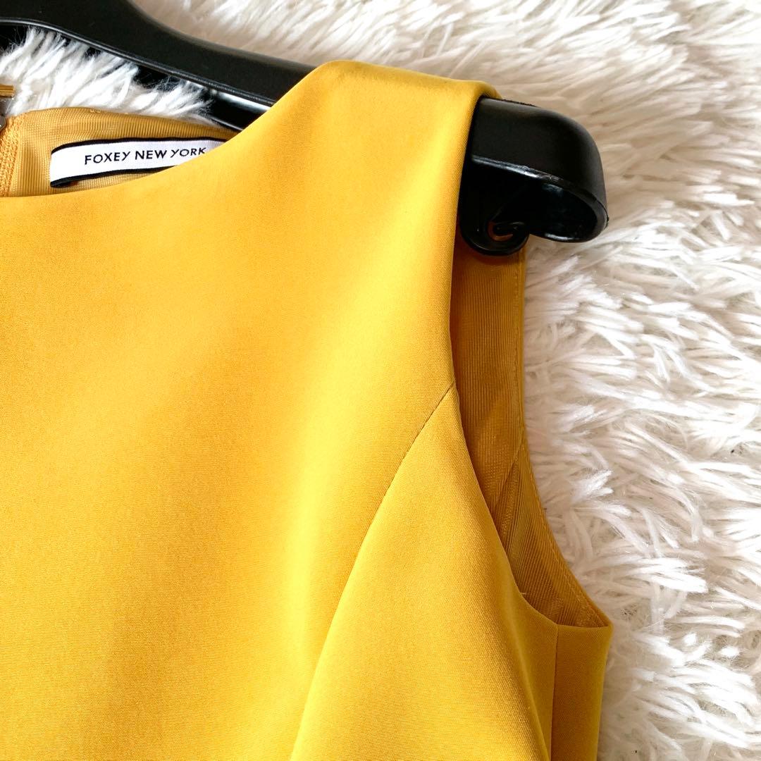 極美品✨希少カラー フォクシー タイムレス ドレス ワンピース フレア ギャザ