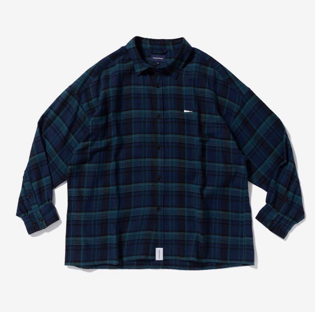 新品未使用 DESCENDANT BASIN BLACKWATCH 長袖シャツS