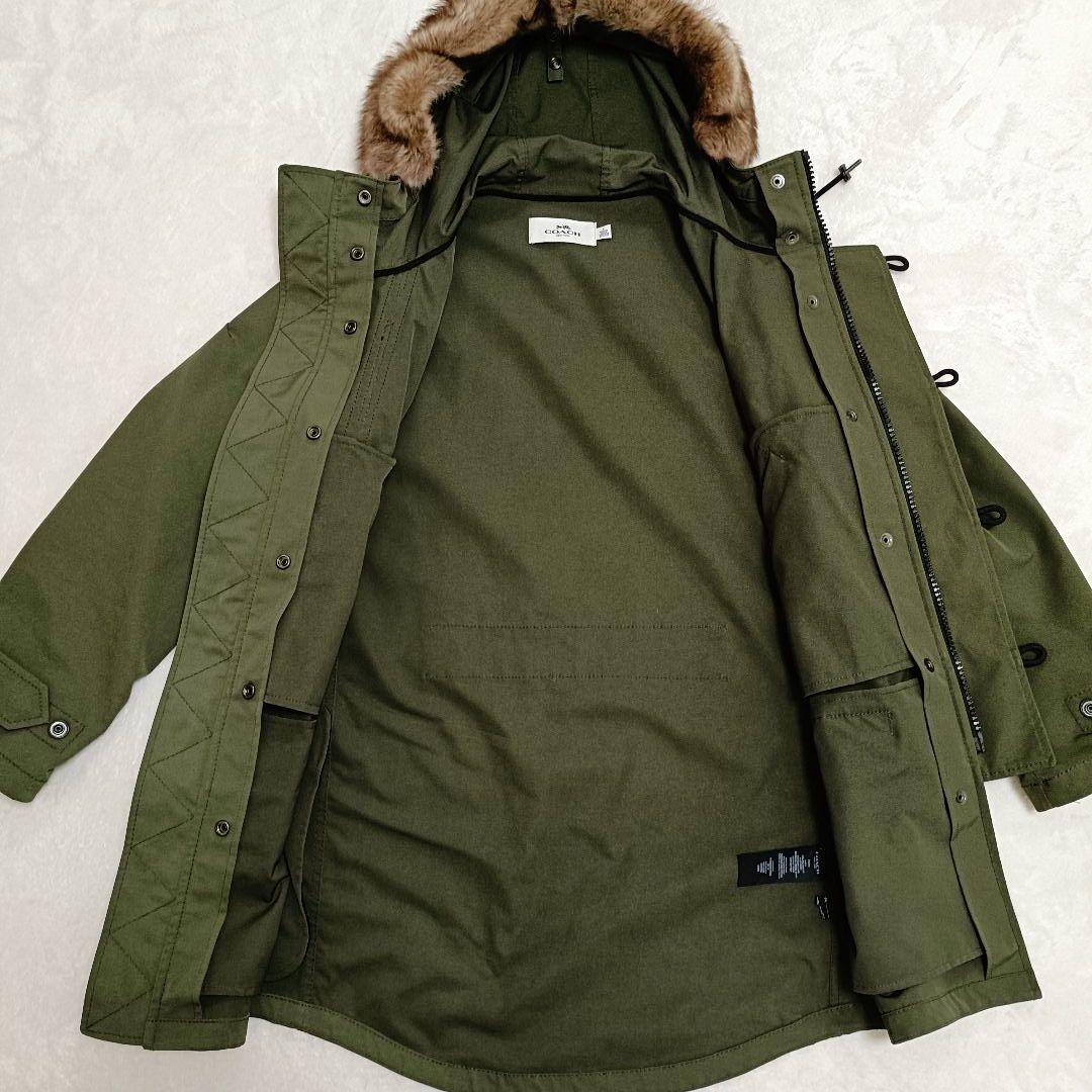 COACH コーチ N-3B モッズコート 3WAY ダウンジャケット カーキ