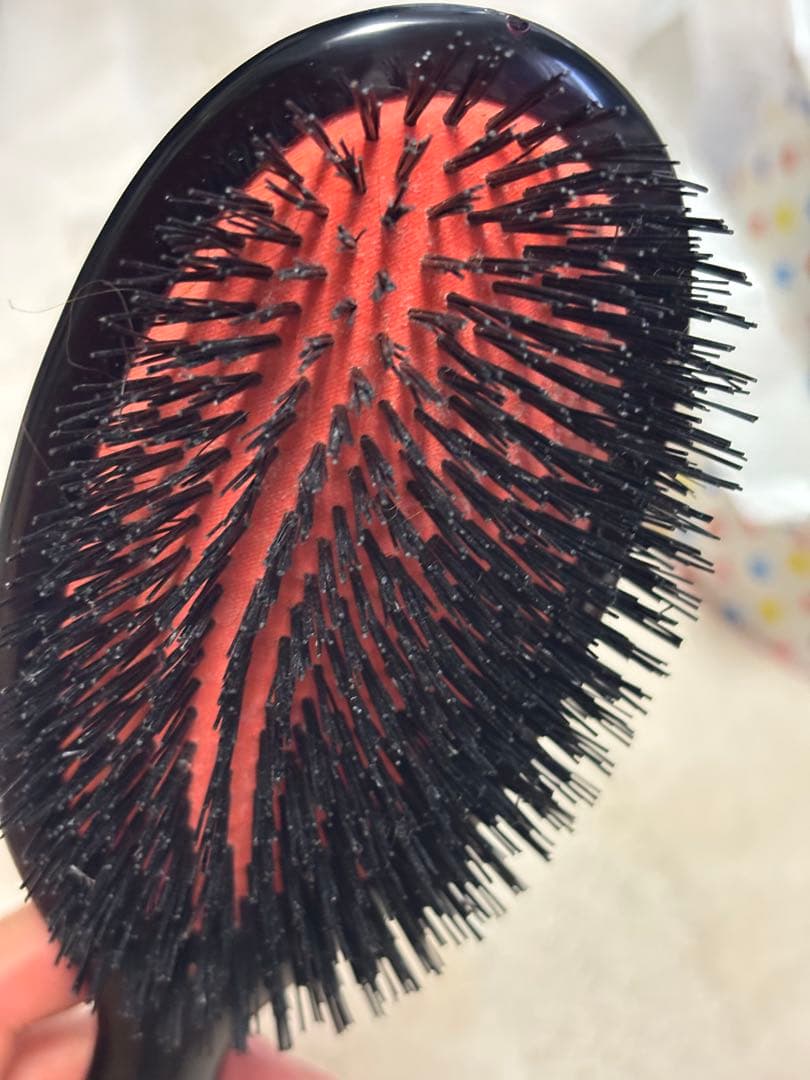 Mason Pearson ヘアブラシ Extra 黒・赤