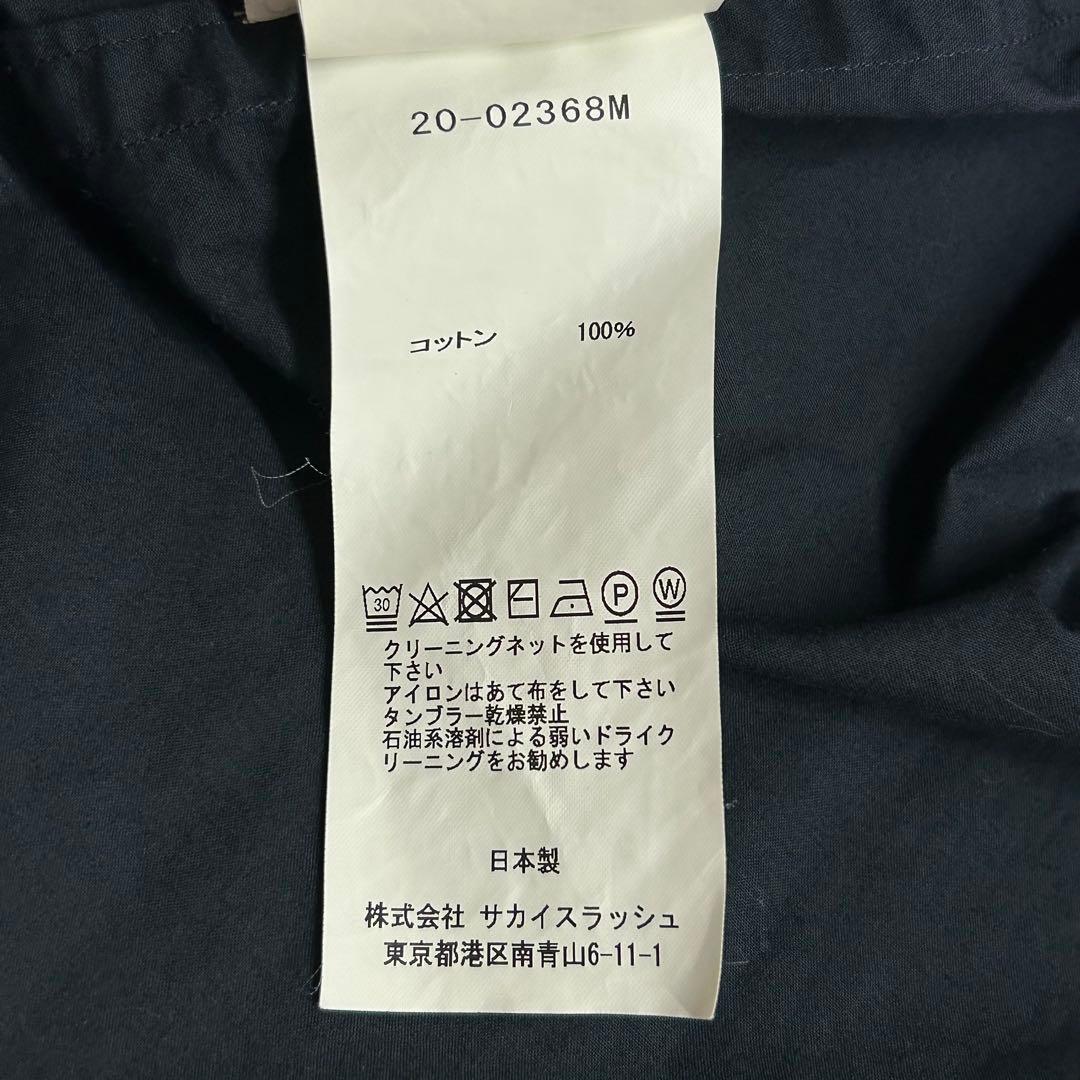 sacai サカイ コットンアシンメトリーシャツ ドッキング