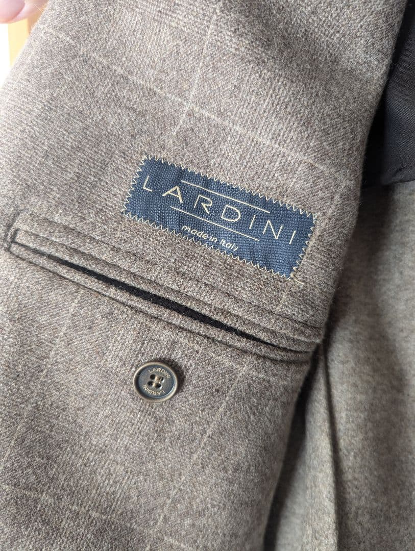 LARDINI チェック柄 ビジネスジャケット