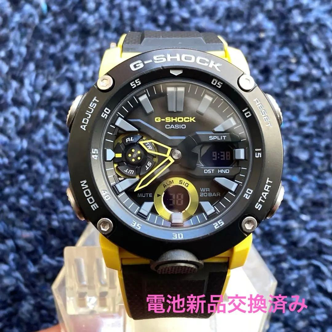 【美品】CASIO G-SHOCK GA-2000-1A9JF【電池新品】