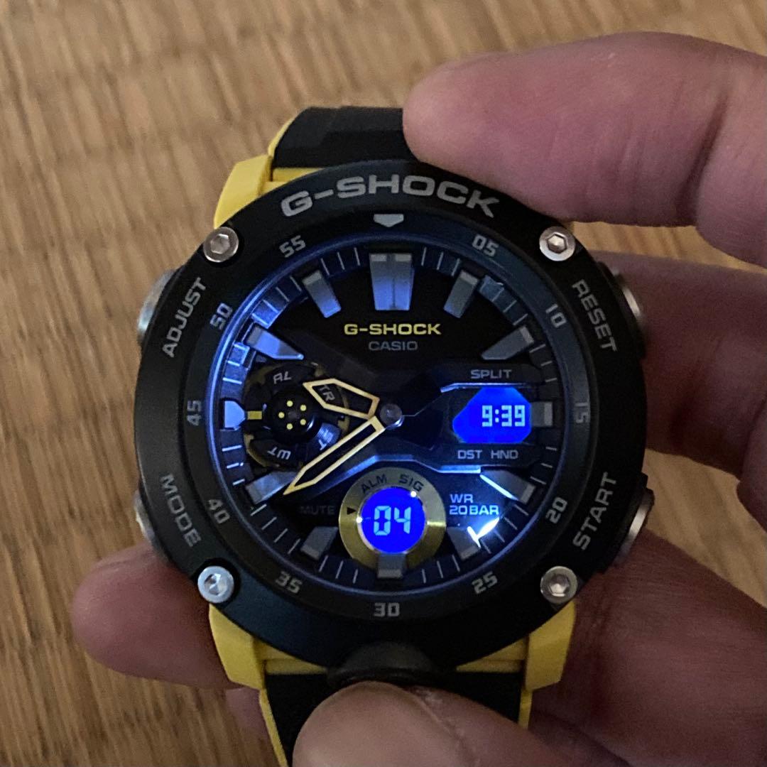 【美品】CASIO G-SHOCK GA-2000-1A9JF【電池新品】