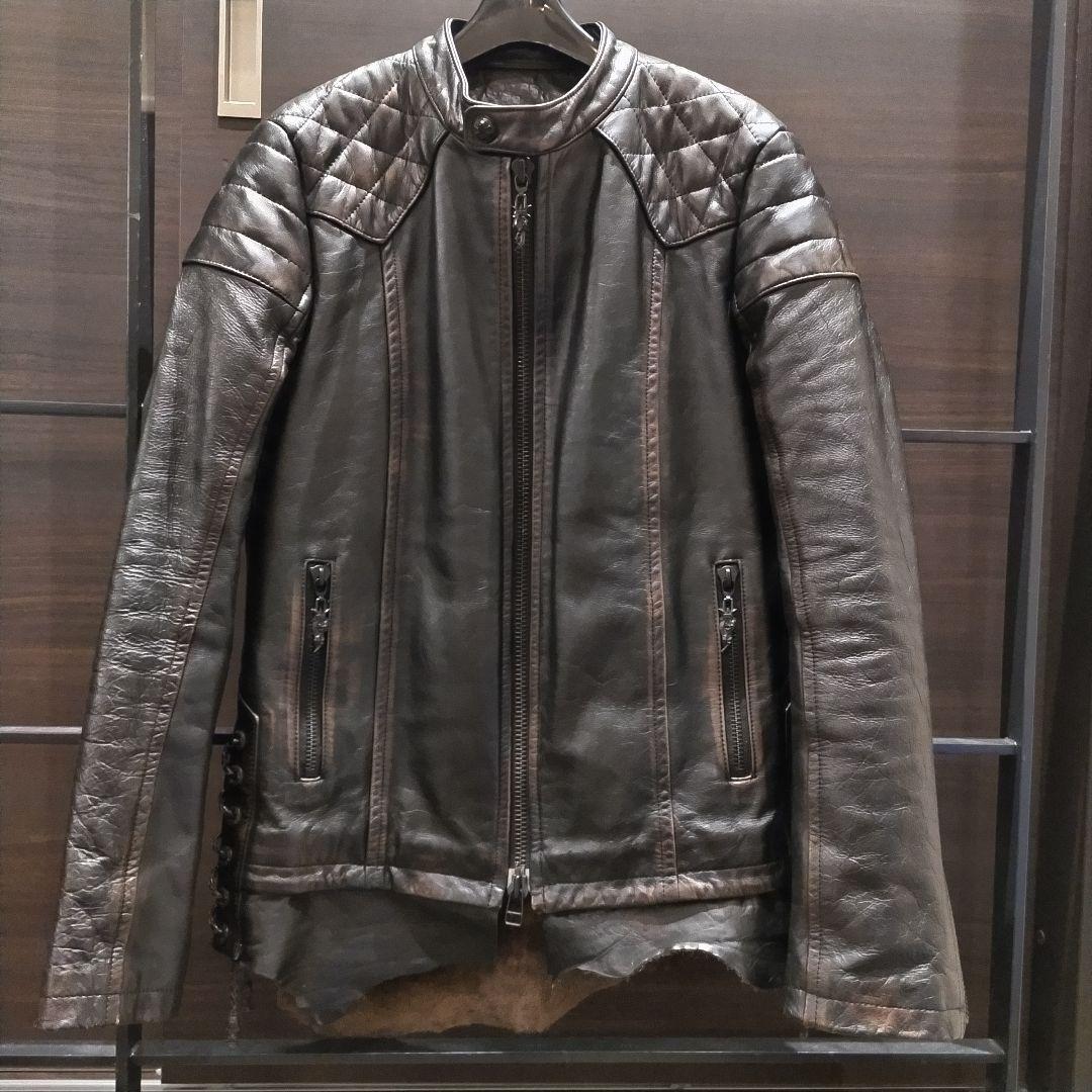 Ｒｏｅｎブラック シングルライダースジャケット ディアスキン