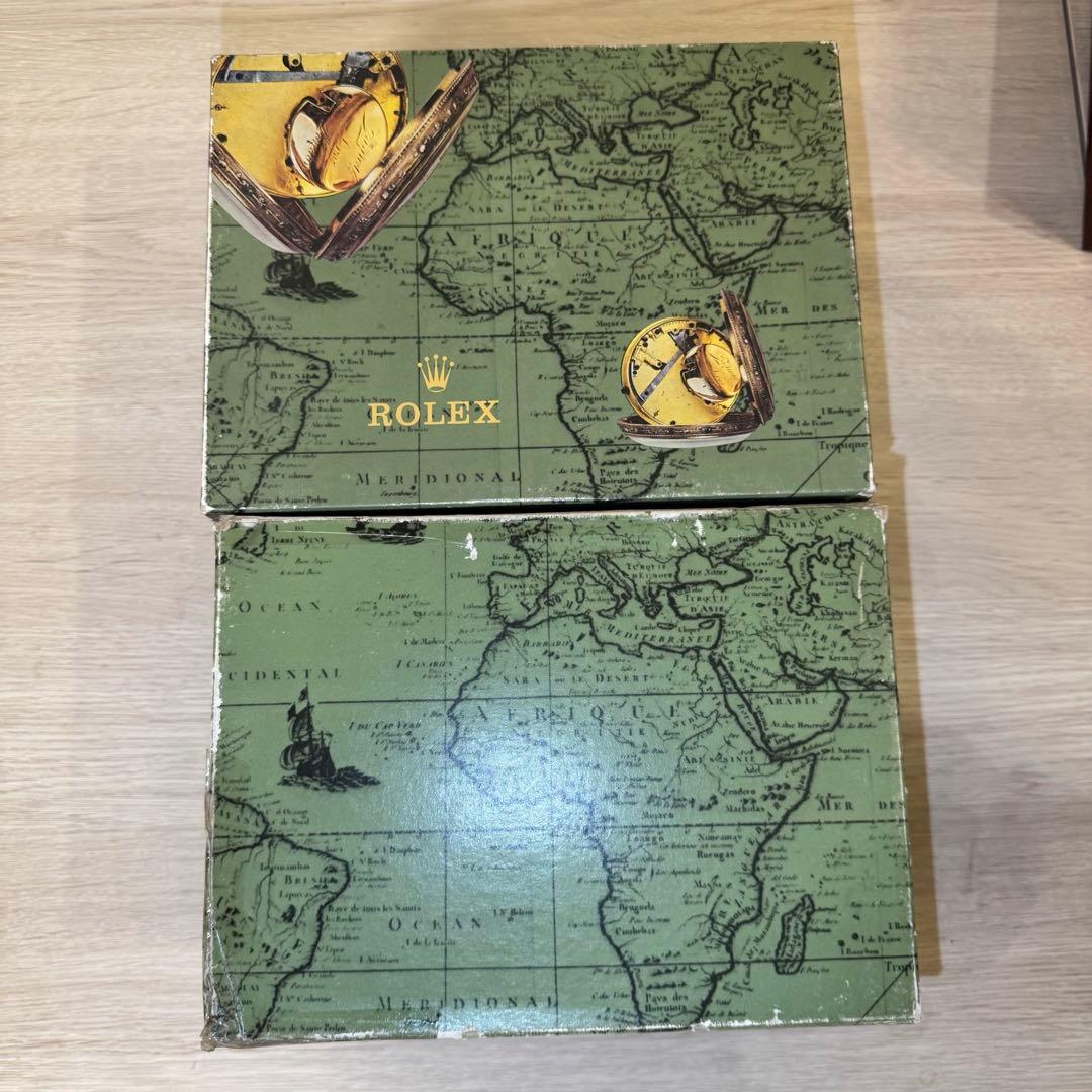 ROLEX デイデイト　レザー収納ボックス（空箱）と書類一式　パスケース付き