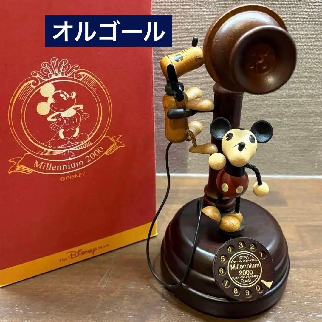 限定　ディズニーストアオリジナル　オルゴール ミッキー&プルート　箱付き