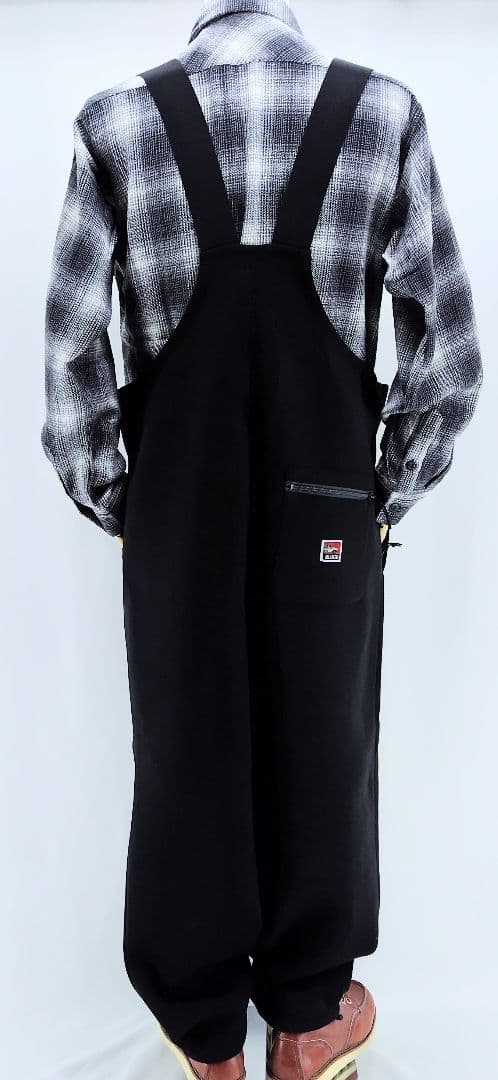 パンツ BONDING KNIT OVERALL(BLK)L
