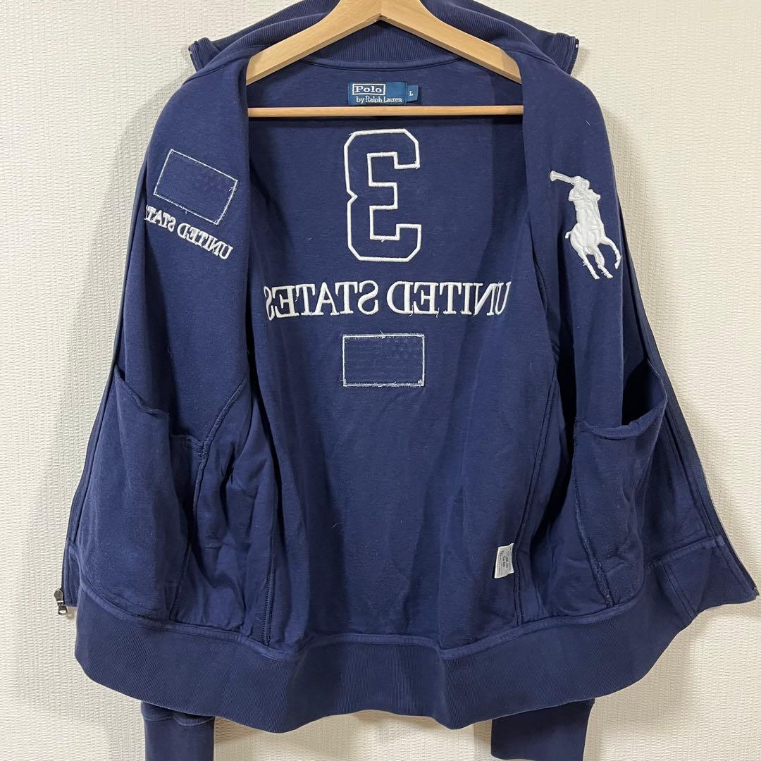 ポロラルフローレン　USAフラッグ ビッグポニートラックジャケット　Lサイズ