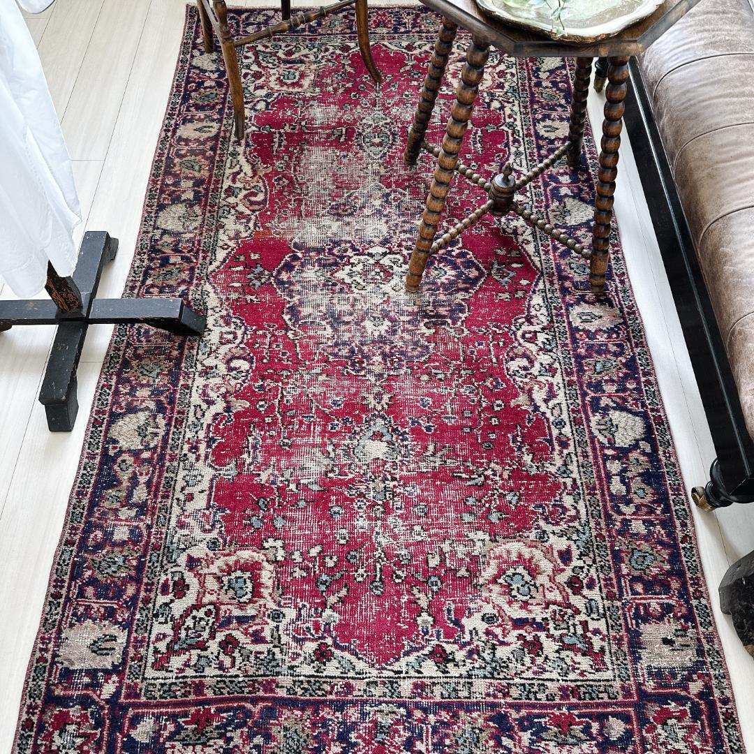 actn202 トルコ ヴィンテージラグ A112